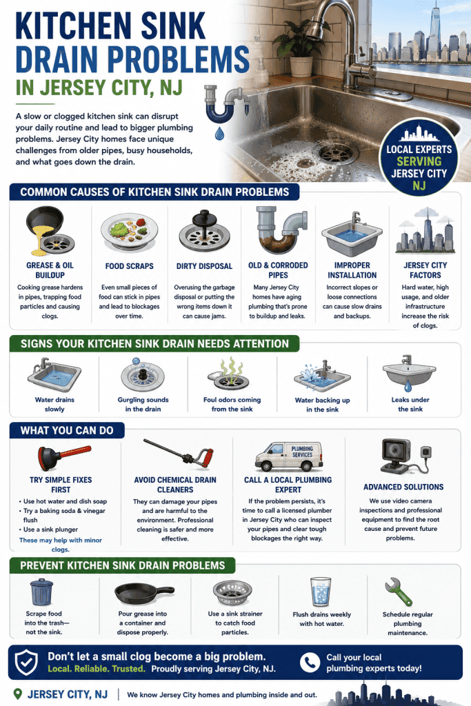 kitchen sink drain problems jersey city nj